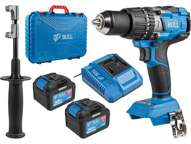 Аккум. дрель-шуруповерт SR 1805 в чем. XLTpro, 2х6 А*ч, бесщет., 18 В, 120 Н*м, БЗП BULL 1329604