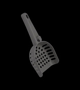 Совок для кошачьего туалета, серый Полимербыт 4396307