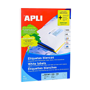 Самоклеящиеся этикетки универсальные Apli, 210x297 мм, 100 листов, 1 шт, белый