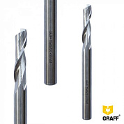 Фреза концевая по алюминию и пластику однозаходная HSS M35 GRAFF