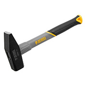 Молоток слесарный, кованый, фибергласовая рукоятка c TPR покрытием Denzel