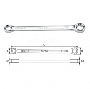 Ключ накидной ''звездочка'' Toptul серия AAEE