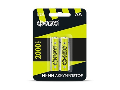 Аккумулятор AA 2000 мАч 1.2В, блистер 2 шт. ФАZА 5002975