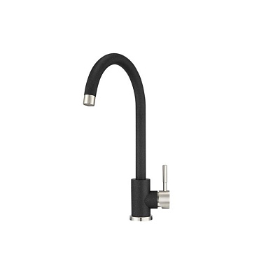 Смеситель для кухни высокий, ST-4031, черный, Granula 108760