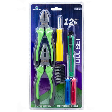 Набор инструментов 12 пр Помощник 555