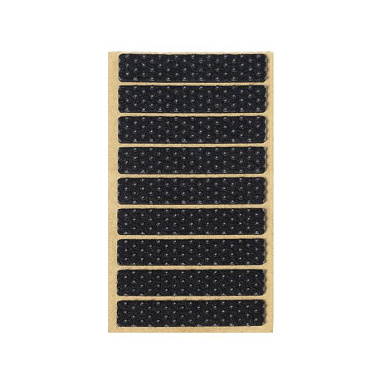 Подкладка самоприлипающая фетровая прорезиненная 15 х 80мм (1упак.=9шт), черная, FOLMAG 109756