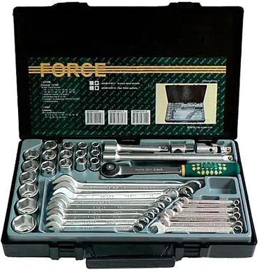 Набор инструментов 39 пр 1/2" FORCE 4243B+5161