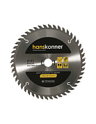 Диск пильный 185×20×2.6 мм, 48 зубьев, по дереву, Hanskonner H9022-185-20/16-48