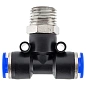 Фитинг Т-образный для пластиковых трубок 6 мм-наружная резьба 1/4'' RockForce RF-SPB06-02