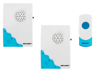 Звонок беспроводной дверной с двумя вызывными панелями кнопка IP 44 RX-5 REXANT 73-0050