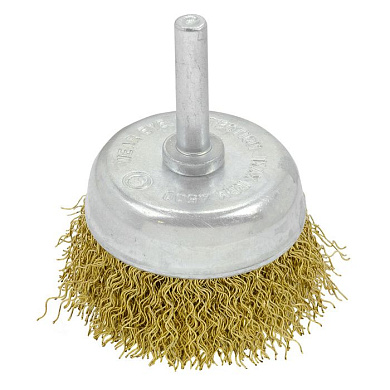 Кордщетка чашеобразная латунная для дрели 50 мм RockForce RF-BCR002