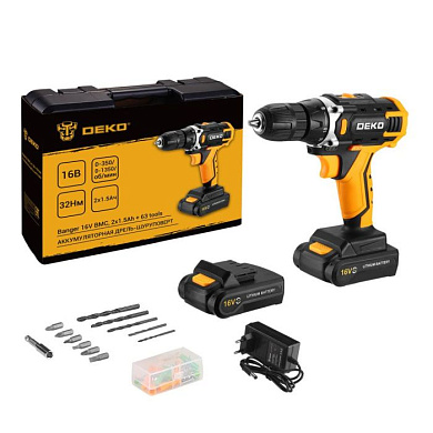 Дрель-шуруповерт аккумуляторная Banger 16V DEKO 080-1003