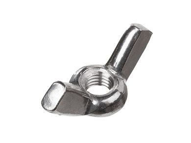 Гайка М8 барашковая, нерж. сталь, А2, DIN 315, 10 шт в зип-локе Starfix SMZ1-82453-10