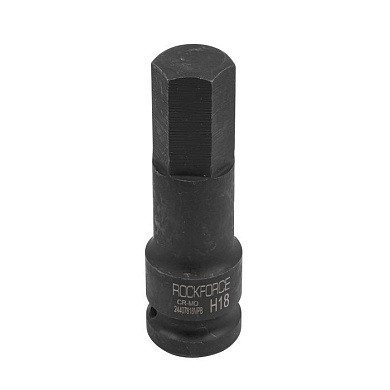 Головка-бита ударная HEX (6-гр) H18 1/2" RockForce RF-24407818MPB