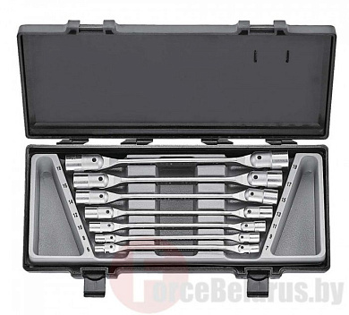 Набор торцевых шарнирных ключей 6-19 мм 7 пр. Force 5074