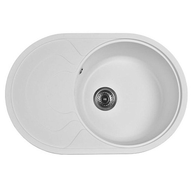 Мойка кухонная из мраморной крошки, white, Wisent WR760-28