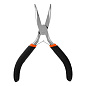 Длинногубцы изогнутые Mini 130 мм никелированные, авторазжим Sparta 17822