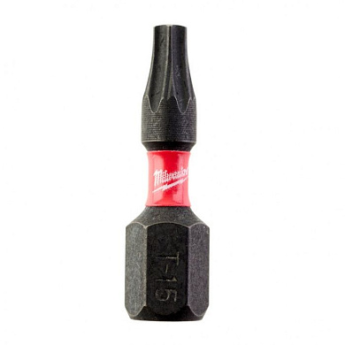 Бита ударная для шуроповерта Shockwave Torx T15, 25 мм. 25 шт. Milwaukee 4932430873