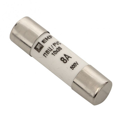 Плавкая вставка цилиндрическая ПВЦ (10х38) 8А EKF pvc-10x38-8