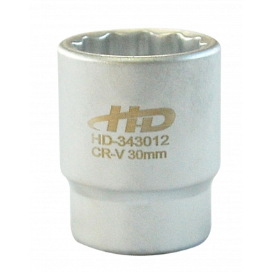 Головка торцевая 3/4" 12-гр 30 мм L53 мм CrV H-D HD-343012