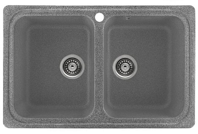 Мойка кухонная из мраморной крошки, графит, C02-24 Gerhans