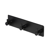 Вешалка меб. трехрожковая мет. PLAY черный, AKS 105187