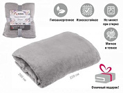 Покрывало флисовое 200x220 см., светло-серое, серия Dream, PERFECTO LINEA 60-200222