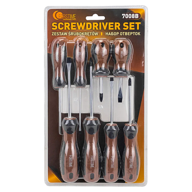 Набор отверток SL, PH 8 пр FORSTIME FT-7008B