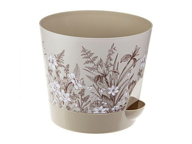 Кашпо НИКА ДЕКО 2,7 л с прикорневым поливом, нарциссы IDEA М3078