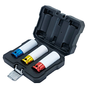 Набор ударных тонкостенных головок 17, 19, 21 мм 1/2'' 6-гр 3 пр JCB JCB-4032