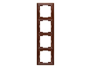 Рамка 4-ая вертикальная орех, DARIA, Mutlusan 2120 800 2457