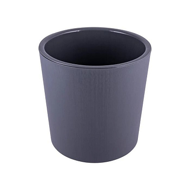Горшок для цветов с дренажной вставкой Genius 3,9л, d182, h180мм(серый Полимербыт 4376505