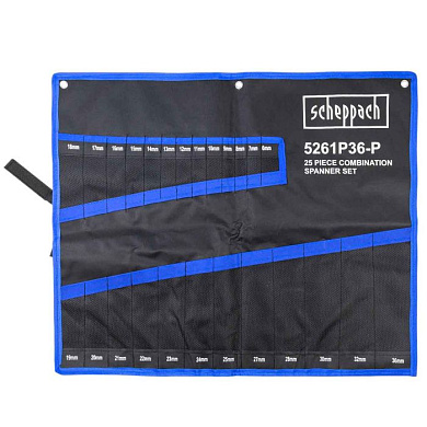 Органайзер тканевый для набора ключей 25 пр. Scheppach Sch-5261P36-P