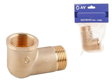 Колено вн.- нар. 1, угольник AV Engineering AVE307003