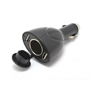 Разветвитель прикуривателя WF-0098 прикур.+2USB 12V KING WF-0098