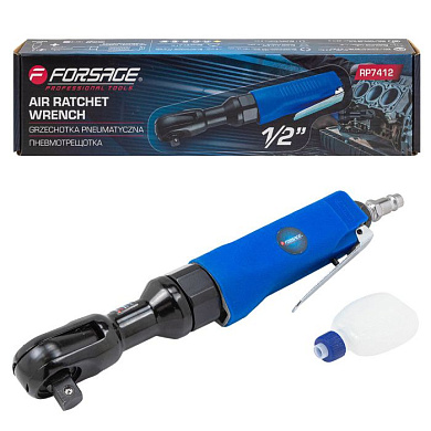 Пневмотрещотка 1/2'' 68 Нм, с прорезиненной рукояткой Forsage F-RP7412