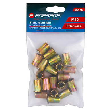 Заклепки резьбовые стальные 20 шт Forsage F-36475