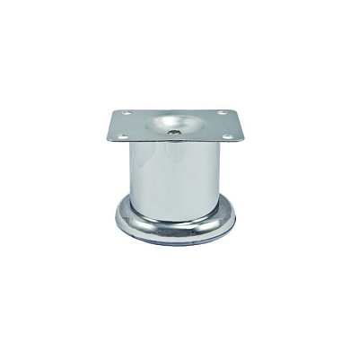 Опора меб. мет. TB019 (B140) d50 h60 хром AKS 115237