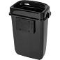 Корзина для мусора Luscan Prof Etalon, 32 л, с крышкой, черный