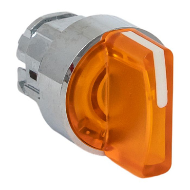 Исполнительный механизм переключателя ХB4 желтый на 3 положения возвратный без фиксации, с подсветкой с короткой ручкой EKF PROxima XB4BD3L-Y