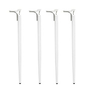 Опора мебельная DIANA h725, белый матовый/хром, 1 упак 4 шт., AKS 112518