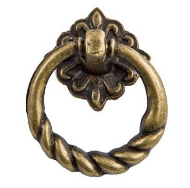 Ручка меб. кнопка мет. K130-G4 старое золото AKS 21504