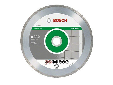Алмазный круг Standard for Ceramic 230x25,4 мм BOSCH (2608602538)