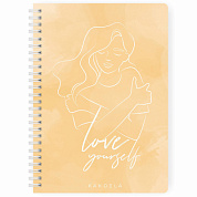 Блокнот-планер "Kakdela 3.0. Love yourself", А5, 83 листа, желтый