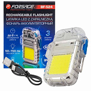 Фонарь аккумуляторный, 500мАч Forsage F-BF-524