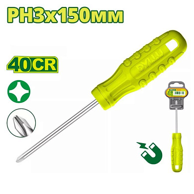 Oтвертка крестовая PH3x150 мм DYLLU DTSD4936
