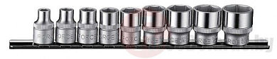 Набор дюймовых 6-гр. головок 9 пр. 3/8'' Force 3098
