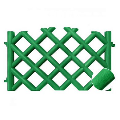 Забор декоративный "BAROKKO" №5 зеленый, 4шт Гарденпласт 00053