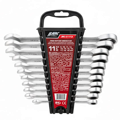 Набор ключей комбинированных трещоточных 8-19 мм 11 пр JBC JBC-51112
