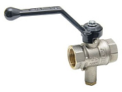 Кран шаровый 1/2" вн.-вн. для термодатчика ручка PN 40 LD LD.45.341.15